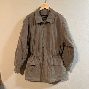 Claiborne Jacket Women’s Large Olive Microfiber Winter Coat w Removable Lining